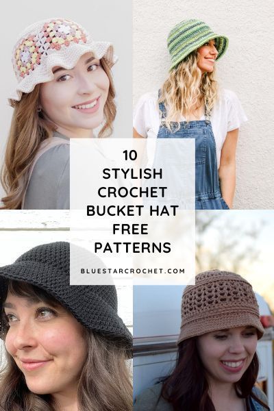 Crochet bucket hat is making a comeback! I have put together a collection of crochet bucket hat patterns, not only for summer but for all year round wear. Choose from ten beautiful patterns. Check out the collection on the blog. Free Crochet Bucket Hat Patterns, Free Crochet Bucket Hat, Bucket Hat Patterns, Bucket Hat Pattern Free, Bucket Hat Crochet Pattern, Bucket Hat Pattern, Star Crochet, Summer Yarn, Hat Patterns Free