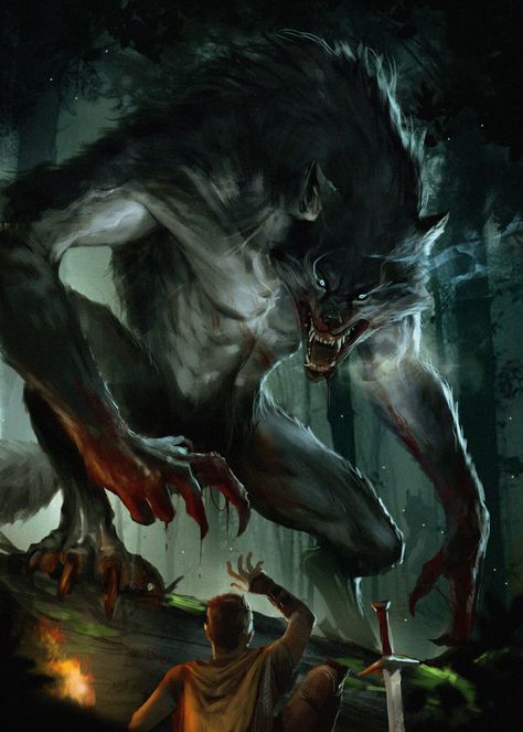 Victorian City, Werewolf Drawing, Creature Fantasy, Wolf Artwork, Werewolf Art, Vampires And Werewolves, Fantasy Beasts, Creatures Of The Night, Fantasy Monster