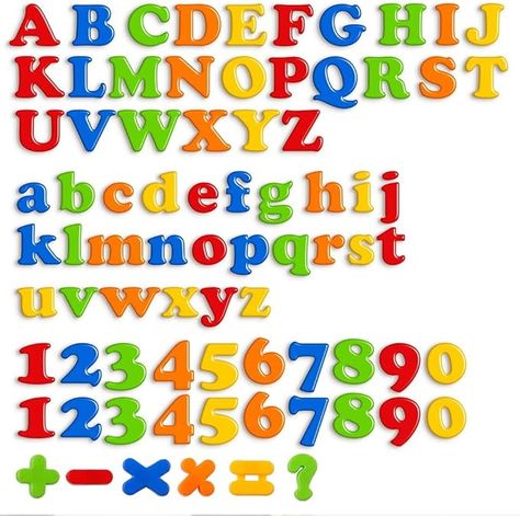 Coogam Magnetic Letters Numbers Alphabet Fridge Magnets Colorful Plastic Educational Toy Set Preschool Learning Spelling Counting includes Uppercase Lowercase Math Symbols for Kids (78 Pcs) : Amazon.ca: Toys & Games Building Vocabulary, Math Symbols, Word Skills, Magnetic Letters, Fridge Door, Vocabulary Building, Magnet Set, Fun For Kids, Basic Math