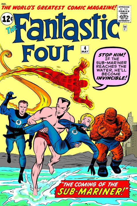 Fantastic Four Comics, Silver Age Comic Books, Mister Fantastic, Marvel Comics Covers, Silver Age Comics, Classic Comic Books, Vintage Comic Books, Marvel Comic Books, Jack Kirby