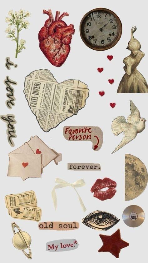 Aesthetic Stickers For Phone Case, Pola Jaring, Scrapbook Themes, Scrapbooking Retreats, Scrapbook Vintage, Scrapbook Letters, Love Scrapbook, Scrapbook Printing, Cocoppa Wallpaper