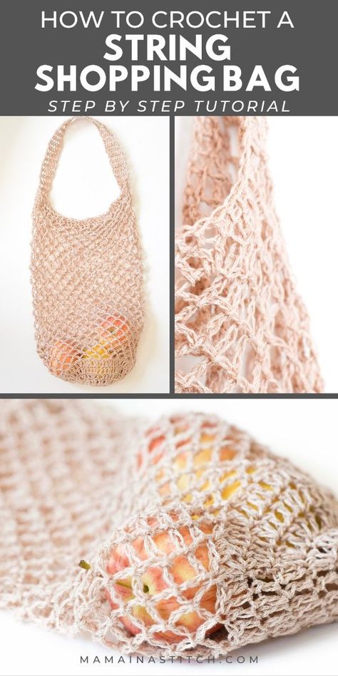 Crochet a Tote Bag with String Yarn

Learn . This easy tutorial includes step-by-step instructions and Shopping Bag Crochet Free Pattern, Crochet Small Market Bag, Crochet Shopping Bags, Crochet Shopping Bag Free Pattern Easy, Easy Small Crochet Patterns, Crochet Market Bags Free Patterns, Crochet String Bag, How To Crochet Tote Bag, Crochet Net Bag Pattern Free