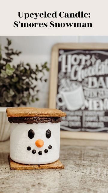 Anne Castro on Instagram: "Let’s upcycle those candle jars! 🍫✨☃️ Am I crazy for DIYing Christmas Decor this early? Maybe 🫣 But when inspiration calls, you answer! We have so many leftover candle jars that I felt the need to make something out of them. This felt like the perfect addition to my Hot Chocolate Bar 🥰" Upcycle Glass Candle Jars, Oui Glass Jar Ideas, Christmas Candle Holders Diy Jar Crafts, Candle Upcycle Ideas, Things To Do With Candle Jars, Candle Repurpose Ideas, Bath And Body Works Candle Jars Reuse, Crafts With Candle Jars, Bath And Body Works Candle Lids Reuse