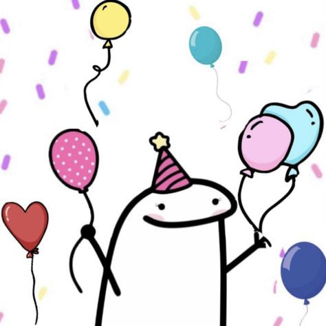 Birthday Drawings, Happy Birthday Drawings, Birthday Doodle, Funny Stick Figures, Funny Stickman, Funny Yugioh Cards, Happy Birthday Love Quotes, Digital Invitations Wedding, Birthday Illustration