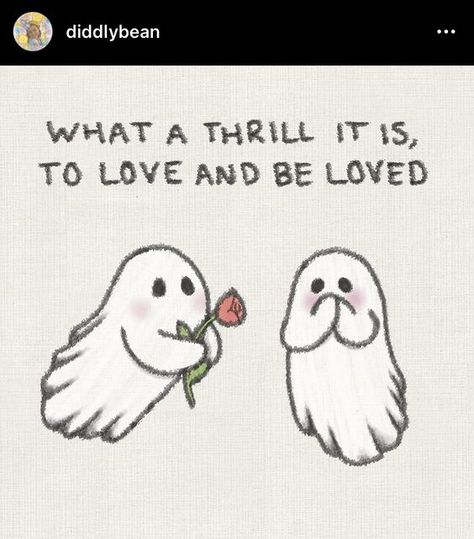 Ghost Simple Matching Ghost Tattoos, Ghost Listening To Music Tattoo, Silly Ghost Tattoo, Ghosts In Love Drawing, Ghost Couple Drawing, Tiny Ghost Drawing, Ghost Holding Flowers, Ghosts Holding Hands, Ghosts In Love