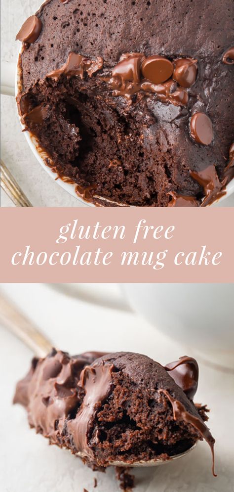 Gluten Free Single Serve, Gluten Free Mug Cake, King Arthur Gluten Free, Cake Calories, Chocolate Mug Cake, Sweet Easy, Gluten Free Chocolate Cake, Easy Gluten Free Desserts, Single Serve Desserts