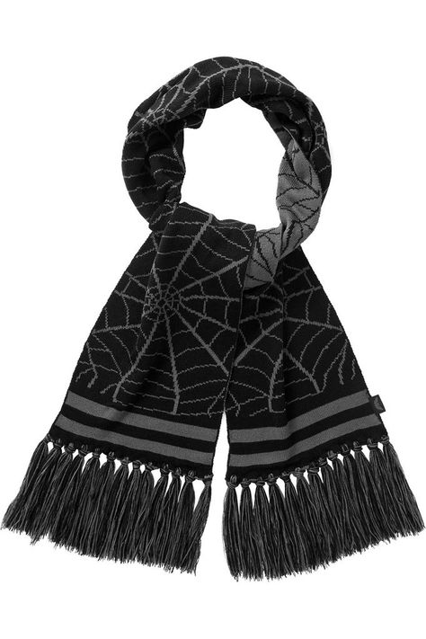 All Caught Up Scarf Goth Scarf, Abby Sciuto, Killstar Clothing, Goth Things, Fashion Cowboy Boots, Moon Tapestry, High Fashion Women, Scotland Uk, Punk Outfits