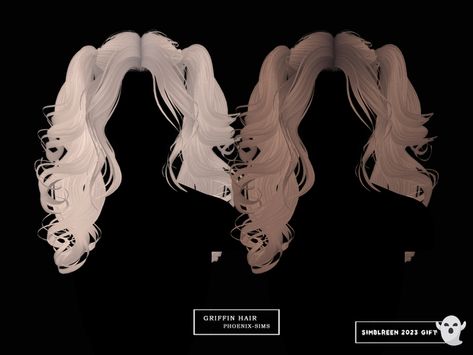 Sims 4 White Hair, Sims Hair, Sims 4 Custom Content, The Sims 4, Sims Cc, White Hair, The Sims, Sims 4, Girl Hairstyles