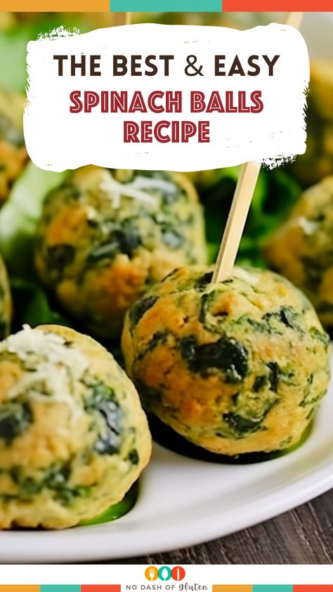 Spinach Balls Spinach Meatballs, Fodmap Food, Spinach Balls, Lemon Curd Cake, Stuffing Balls, Creative Snacks, Cucumber Recipes, Cheese Balls, Chopped Spinach