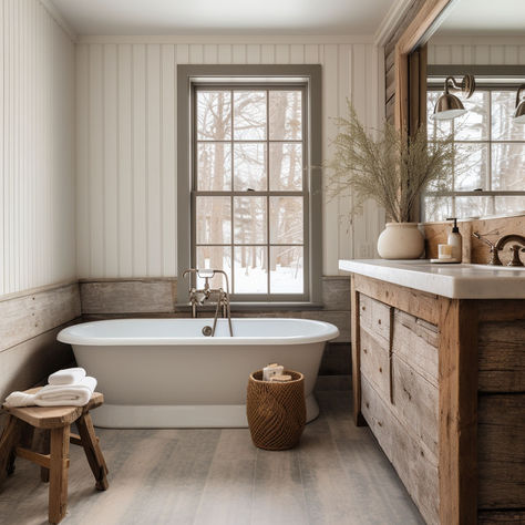 15 Stunning Beadboard Bathrooms to Gawk at Stained Beadboard Walls, Stained Beadboard, Blue Beadboard, Beadboard Walls, Monochromatic Bathroom, Beadboard Bathroom, White Beadboard, Monochromatic Aesthetic, Beadboard Wainscoting