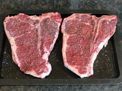 Tbone Steak Recipe Smoked, Smoked Porterhouse Steak, Steak Florentine Recipe, Best T Bone Steak Recipe, Tbone Steak Recipe, Trager Grill, Porterhouse Steak Recipe, Traeger Grill Recipes, Barbecue Smoker