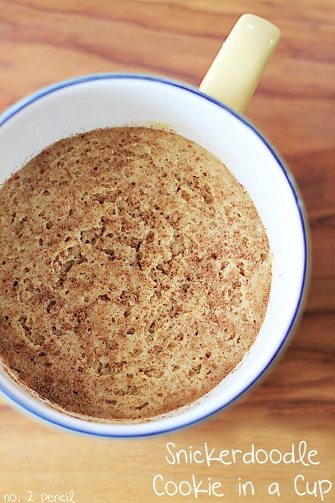 Cookie In A Cup, Small Pies, Cup Recipes, Mug Cookie, Dessert In A Mug, Cookie Cups Recipe, Cookie In A Mug, Snickerdoodle Cookie, Mug Cakes