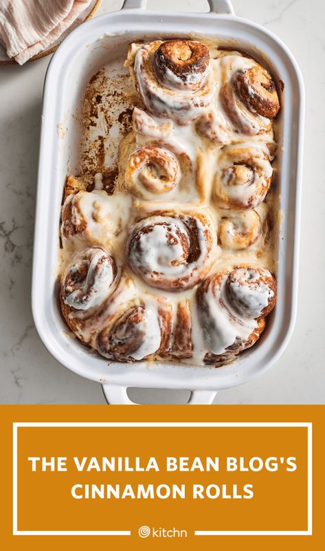 I Tried The Vanilla Bean Blog's Cinnamon Roll Recipe | Kitchn Copycat Cinnabon Recipe, Vanilla Bean Blog, Cinnabon Recipe, Best Cinnamon Roll Recipe, Overnight Cinnamon Rolls, Cooking Projects, Cinnamon Roll Recipe, Best Cinnamon Rolls, Sweet Dough