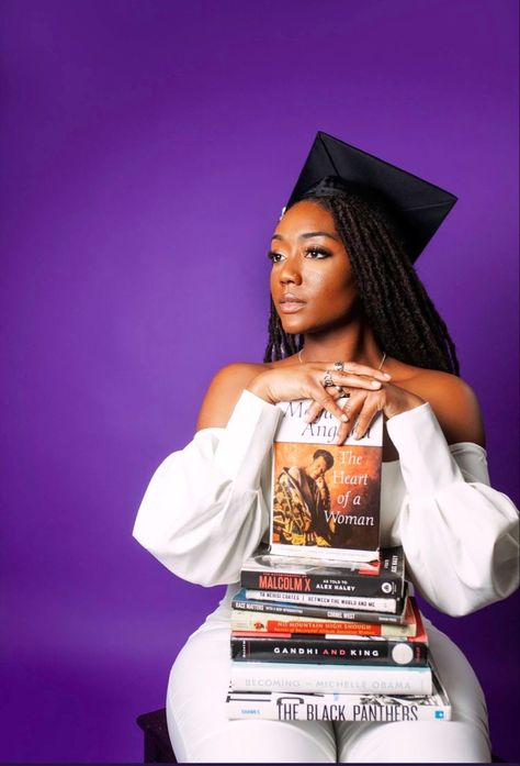 Graduate Studio Photoshoot, Black Nursing Graduation Pictures, Law Student Photoshoot, Paralegal Graduation Pictures, Psychology Degree Photoshoot, Studying Photoshoot, Grad Poses Photo Shoots Black Women, Studio Graduation Photos, Social Work Graduation Photoshoot