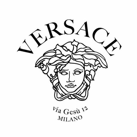 Logo Silhouette, Versace Logo, Svg Downloads, Svg For Cricut, Free Svg Cut Files, Svg Free, Unique Logo, Fashion Logo, Silhouette Svg