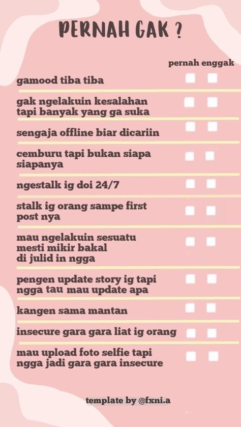 Story Template, Indonesia