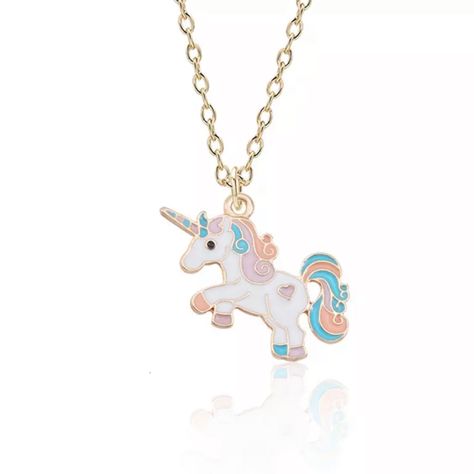 Necklace Best Friends, Colorful Unicorn, Kawaii Unicorn, Unicorn Pendant, Beautiful Unicorn, Unicorn Necklace, Baby Unicorn, Drop Pendant Necklace, Stylish Necklace