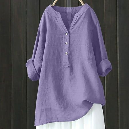 Cotton tunic tops