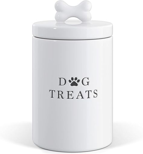 Amazon.com: Barnyard Designs Dog Treat Jars, Dog Treat Storage, Dog Treat Container, Pet Food Storage Container, Dog Storage, Dog Treat Jar, Pet Food Storage, Treat Jar, Ceramic Dog