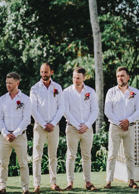 Groomsmen Attire Beach Wedding, Beach Wedding Groom Attire, Mens Beach Wedding Attire, Casual Groomsmen, Groomsmen Wedding Photos, Beach Wedding Groomsmen, Beach Wedding Groom, Wedding Party Groomsmen, Wedding Groomsmen Attire