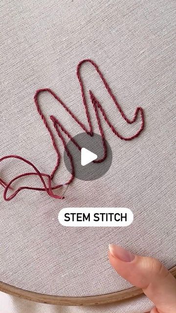 Diana Vingert on Instagram: "I am preparing a video tutorial and a pdf pattern with the alphabet. I will show you several ways to embroider a letter☺️🥰🤍" L Letter Embroidery, Alphabet Fonts Embroidery, Sewing Names On Fabric, Hand Monogram Embroidery Letters, Name Embroidery Designs, Sewing Letters On Fabric, Embroidery Fonts By Hand, Embroidery Words Letters, Embroidered Letters Alphabet