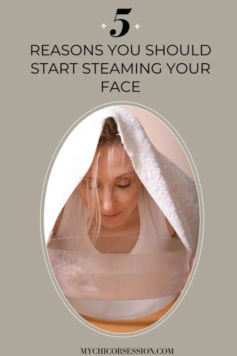 Facial steaming is one of the easiest (and cheapest) ways to treat yourself to an at-home spa experience because you really only need two things: heat and clean water. It’s known for helping with product absorption but what are some of its other benefits? Keep reading to find out the five skin benefits of facial steaming. Benefits Of Facial Steaming, Facial Steamer Routine, Ways To Treat Yourself, Steaming Your Face, Face Steaming, Facial Steaming, Home Spa Treatments, Beauty Routine Tips, Facial Steamer