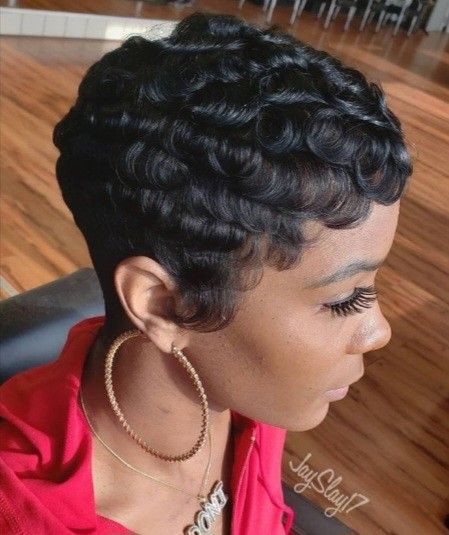 Quick Weave Finger Waves, Pin Curl Styles, Rihanna Short Haircut, 27 Piece Quick Weave Hairstyles, 27 Piece Quick Weave, Gorgeous Hair Styles, Finger Waves Short Hair, Pin Curl, Short Relaxed Hairstyles