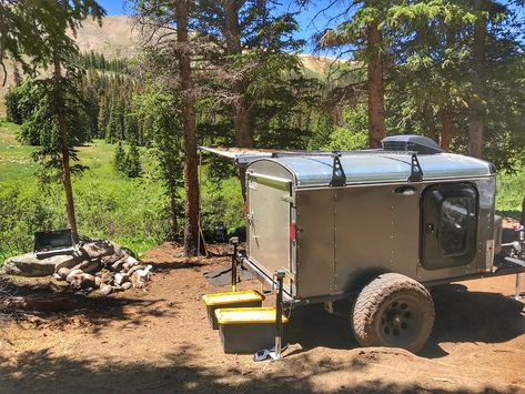 My offroad 5x8 Cargo Trailer Camper Conversion | Page 4 | Expedition Portal 4x8 Trailer Camper, Overland Camper Trailer, Cargo Camper Trailer, Cargo Camper, Diy Trailer Camper, Small Cargo Trailers, Enclosed Trailer Camper Conversion, Camper Trailer Tent, Utility Trailer Camper