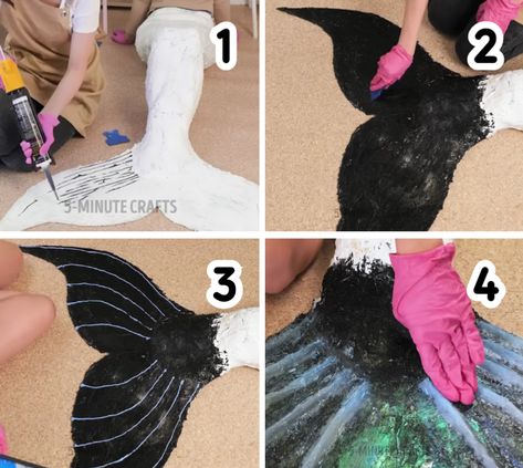 How to make a fantastic DIY mermaid costume How To Make A Mermaid, Diy Siren Costume, Diy Mermaid Skirt, Spooky Dooky, Harley Quinn Diy, Mermaid Jewelry Diy, Diy Mermaid Costume, Adult Mermaid Costume, Siren Costume