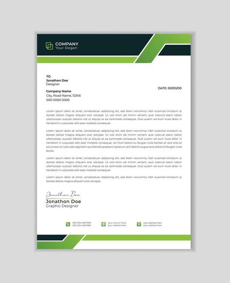 Creative and Professional letter head design template. modern corporate letterhead template design. business letterhead design. Letterhead template in flat style Pro Vector. Professional Letter Head Design, Letter Heads Design Creative, Corporate Letterhead Design, Business Letterhead Design, Letter Head Design, Professional Letterhead, Business Letterhead, Letterhead Template, Letterhead Design