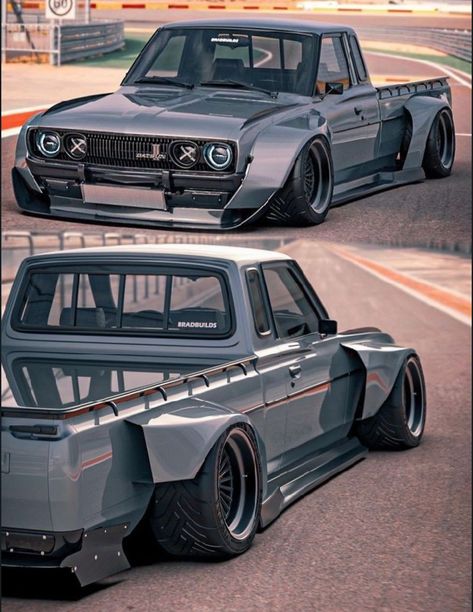 Datsun 620 Custom, Wide Body Truck, Drift Truck Toyota, Toyota Pickup For Sale, Corvette Race Car, Drift Truck, Chevy Luv, Datsun Pickup, Datsun Car