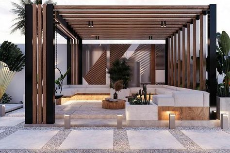 Terace Design, Rooftop Restaurant Design, Garden Sitting Areas, Roof Garden Design, Contemporary Garden Design, Rooftop Terrace Design, Rooftop Design, Modern Pergola, Home Garden Design