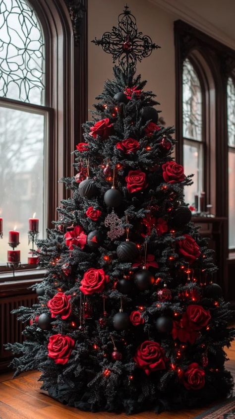 Edit Post “Christmas Tree Decor 2024: Must-Have Trends You’ll Love This Season” ‹ Clever Home Living — WordPress Black Goth Christmas Tree, Gothic Christmas Tree Topper, Christmas Tree Black And Red, Goth Christmas Tree Ideas, Emo Christmas Tree, Roses On Christmas Tree, Black Theme Christmas Tree, All Black Christmas Tree, Christmas Tree Poinsettia Decorations