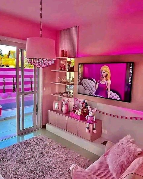 Barbie room decor kids girls bedroom Pink Vintage Bedroom, Kids Bedroom Decor Ideas, Barbie Room Decor, Barbie Bedroom, Barbie Room, Vintage Bedroom, Kids Room Design, Kids Bedroom Decor, Pink Vintage