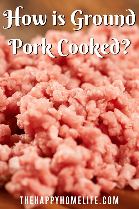 Discover the best cooking techniques for ground pork. From pan-frying to baking, unlock delicious possibilities with versatile recipes. Cook with confidence today! Fresh Ground Pork Recipes, Recipes With Ground Pork, Ground Pork Recipes, Maillard Reaction, How To Make Meatballs, Pan Frying, How To Make Taco, Natural Juices, Cooking Method