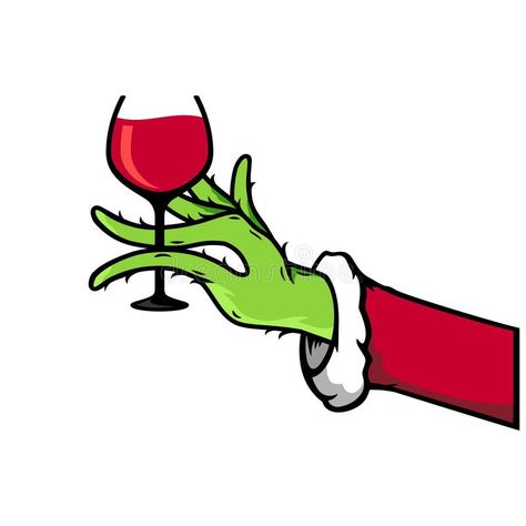 Grinches hand Christmas Drink Up vector illustration Drink Up Grinches Svg Free, Grinch Illustration, Immagini Grinch, Drink Up Grinches, Nail Art Noel, Grinch Hand, Grinch Christmas Party, Whoville Christmas, Grinch Hands