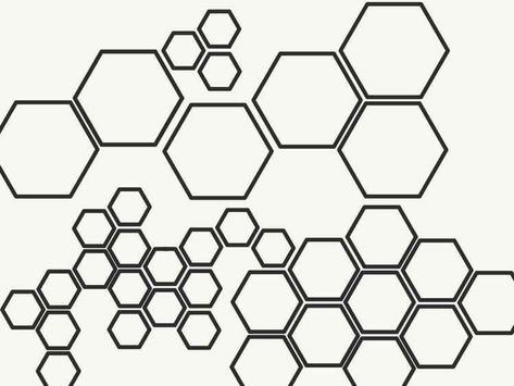 Trash Polka Hexagon, Honeycomb Tattoo Design Patterns, Geometric Honeycomb Tattoo, Trash Polka Pattern, Geometric Tattoo Hand, Hexagon Tattoo, Geometric Tattoo Pattern, Honeycomb Tattoo, Trash Polka Tattoo Designs