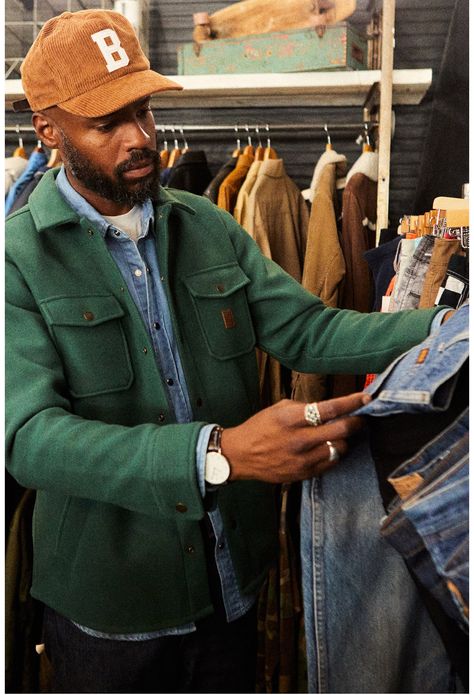 Jacket Outfit Men, Green Jacket Outfit, Fall Outfits Men, Jacket Outfit, Men Fashion Casual Outfits, Mens Fall, Weekend Wear, Green Jacket, Mens Street Style