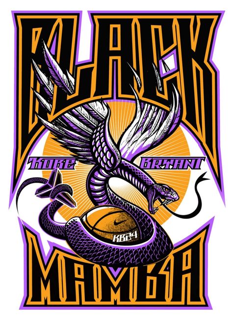 T-shirt designs by Matt Curtis at Coroflot.com Black Mamba Kobe Bryant, Black Mamba Kobe, Basketball Logo Design, Simpsons Drawings, Graphic Shirt Design, Bola Basket, Arte Indie, T Shirt Design Template, Shirt Logo Design