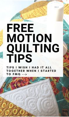 Fmq Designs, Quilting Stitches, Free Motion Quilt Designs, Stuffed Mushroom Caps, Beginner Sewing Projects Easy, Leftover Fabric, Quilting For Beginners, Quilting Techniques, Quilting Tips