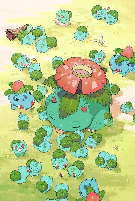 Venusaur Pokemon, Gen 1 Pokemon, Art Wave, Pokemon Team, Art Pokemon, Pokemon Backgrounds, Oc Pokemon, Pokémon Art, Creative Journaling