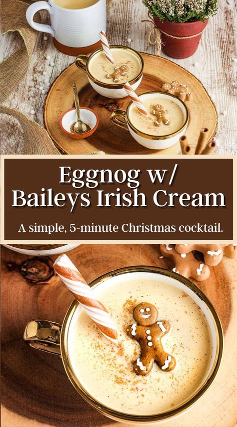 Baileys Recipes Drinks, Baileys Drinks, Eggnog Cocktail, Eggnog Drinks, Christmas Drinks Alcohol Recipes, Christmas Drinks Recipes, Christmas Drinks Alcohol, Baileys Recipes, Hairstyles Design