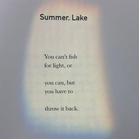 Throw It Back, Summer Lake, Poetry, Lake, Fish, Canning, On Instagram, Instagram