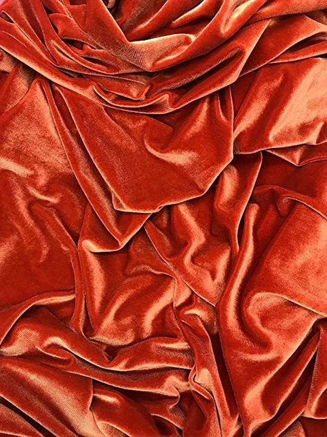 Cloth Aesthetic, Color Test, Orange Velvet, Orange Aesthetic, Straight Edges, Under The Lights, Rust Orange, Colour Board, Stretch Velvet