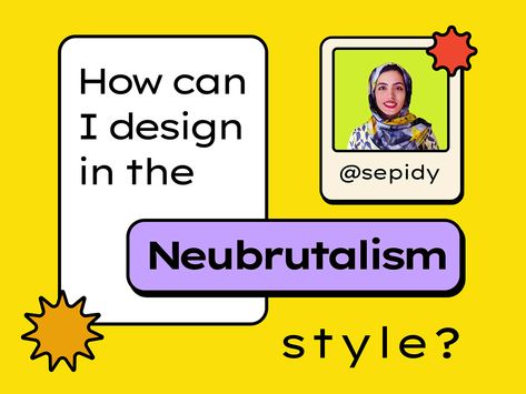 Neubrutalism Design, Neo Brutalism Graphic Design, Cartoon Layout, Neo Brutalism, Bauhaus Inspired, Brutalist Design, Slide Presentation, Design Editorial, Design Fields