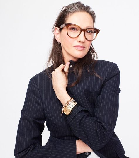 Jenna Lyons on Her New Beauty Line, Daily Skin Rituals, and Taking Her Teeth Out Jenna Lyons Style, Deep Set Eyes, Jenna Lyons, Corner Office, Faux Lashes, Style Guru, New Obsession, Housewives Of New York, Hooded Eyes