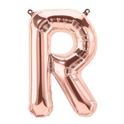 Buy Balloons Rose Gold Letter R Foil Balloon, 16 Inches sold at Party Expert Mylar Letter Balloons, Balloon Letters, Gold Foil Balloons, Silver Balloon, Personalized Balloons, Giant Balloons, Balloon Banner, Small Letters, Gold Balloons