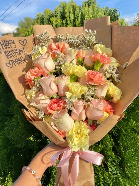 Happy Mother’s Day Flowers Bouquet, 30th Birthday Bouquet, Birthday Flowers Bouquet For Best Friend, 20th Birthday Flower Bouquet, Flowers For Mom Birthday, Flower Bouquet Anniversary, Best Friend Bouquet, 21st Birthday Flowers, Flower Bouquet Happy Birthday