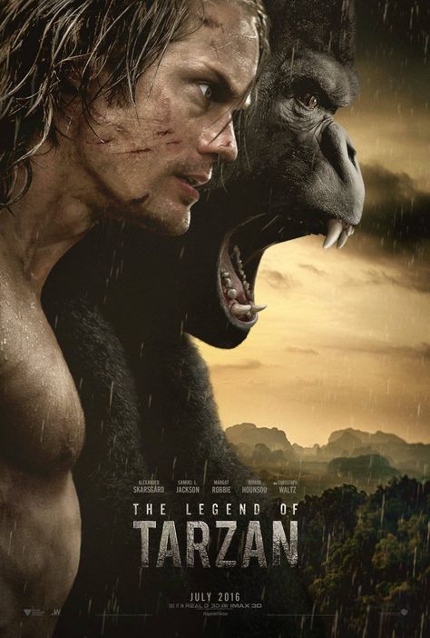 THE LEGEND OF TARZAN starring Alexander Skarsgard | In theaters July 2016 The Legend Of Tarzan, Legend Of Tarzan, Tarzan Movie, Tam Film, Skarsgard Family, Samuel Jackson, Christoph Waltz, Edgar Rice Burroughs, Movies 2016