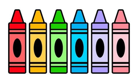 Vector conjunto de crayones de colores | Premium Vector #Freepik #vector Crayons Clipart, Crayon Clipart, Preschool Prewriting, Crayons Art, Color Clipart, Toddler Class, Preschool Bulletin, Preschool Classroom Decor, Name Crafts